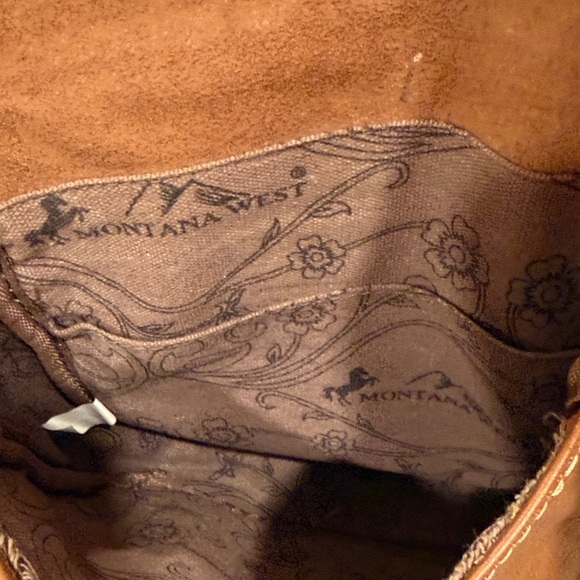 Montana West Genuine Leather Floral Fringe Crossbody. - Picture 8 of 8